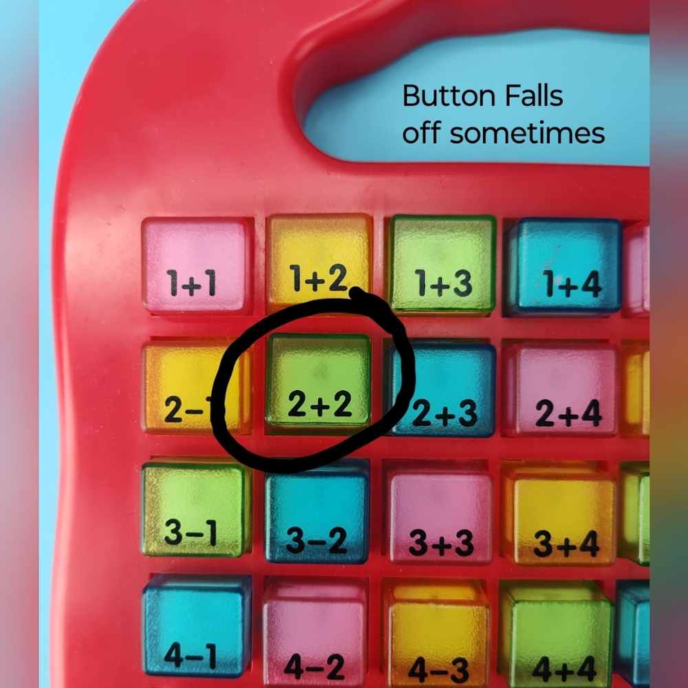 Push & Learn Colorful Math Addition / Subtraction Educational Learning Toy - Picture 6 of 11